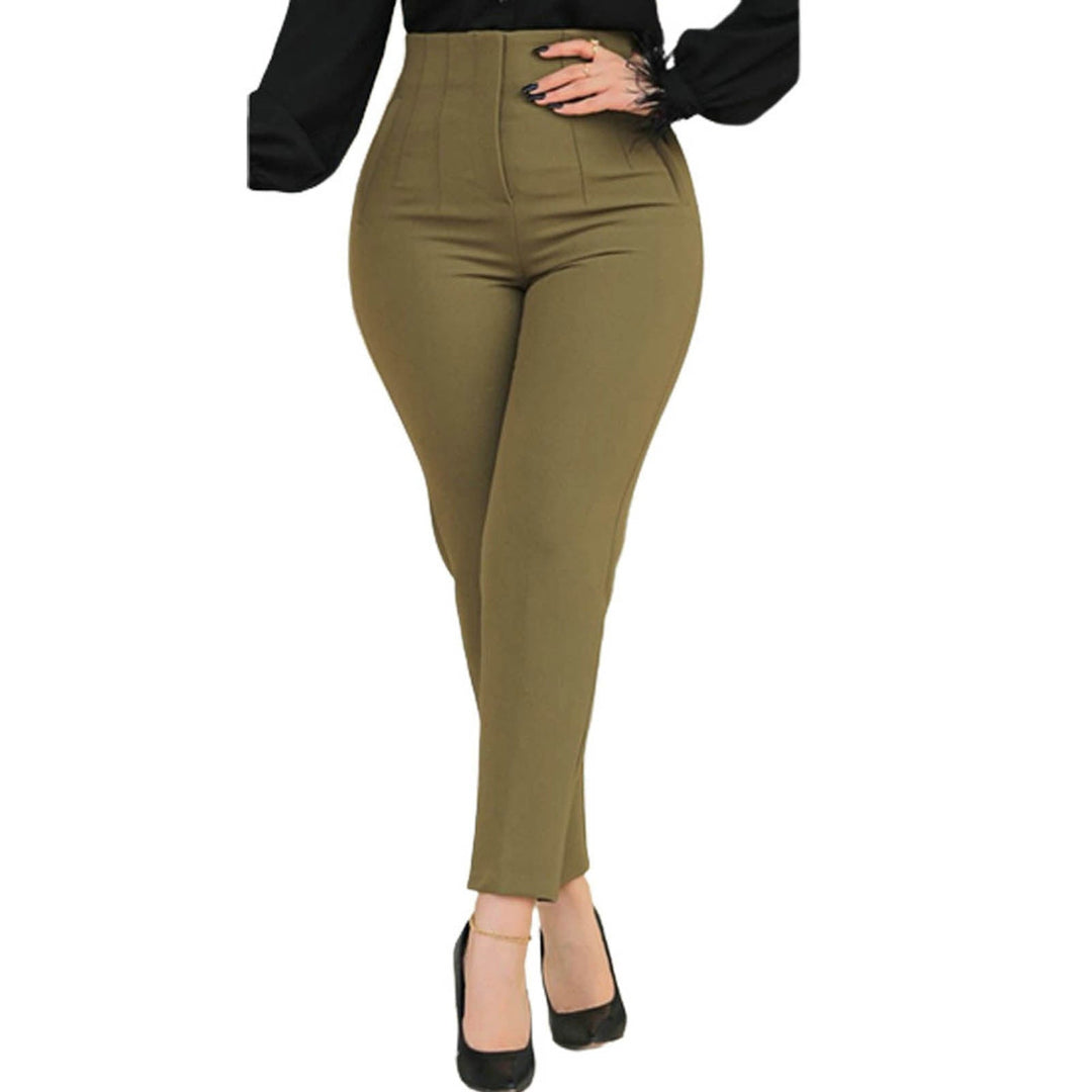 Allegra Hose - Pantalon femme taille haute slim pour un look élégant