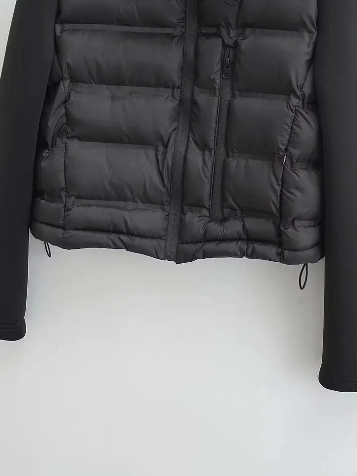 Veste à patte zippée à manches longues pour femmes
