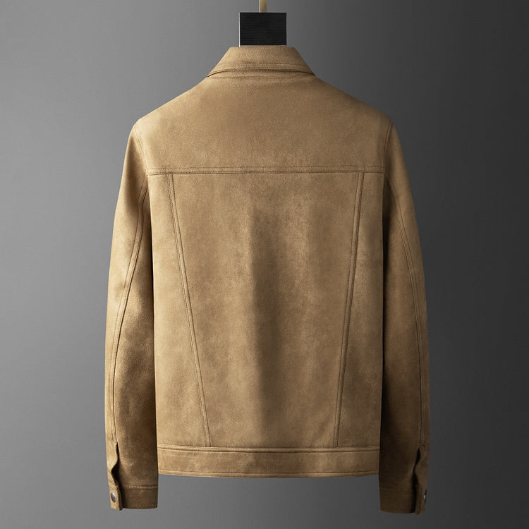 Hernan - Manteau Casual Homme Rétro à Revers pour l'Automne