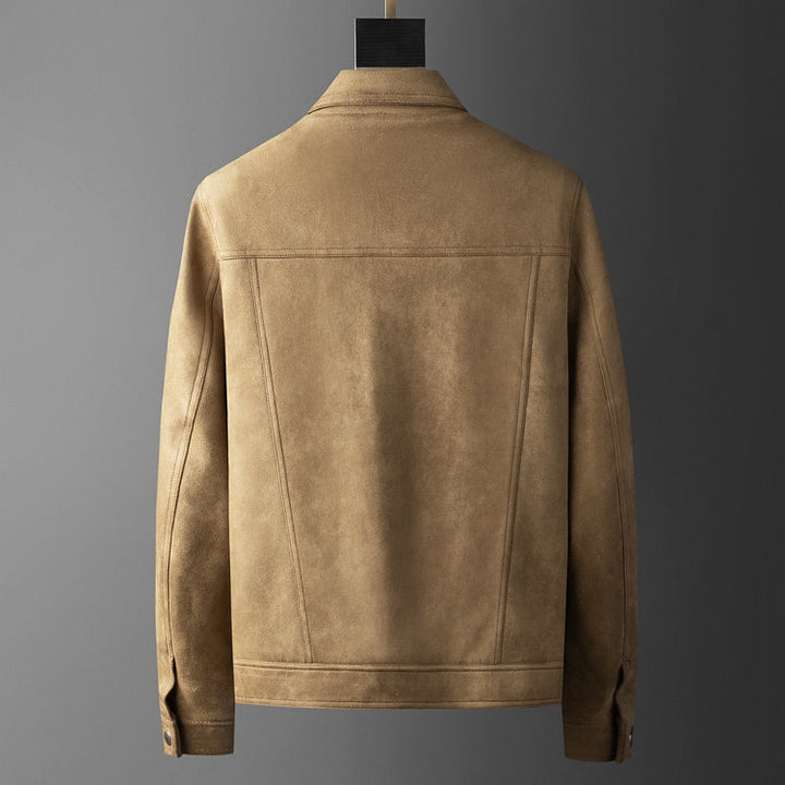 Hernan - Manteau Casual Homme Rétro à Revers pour l'Automne