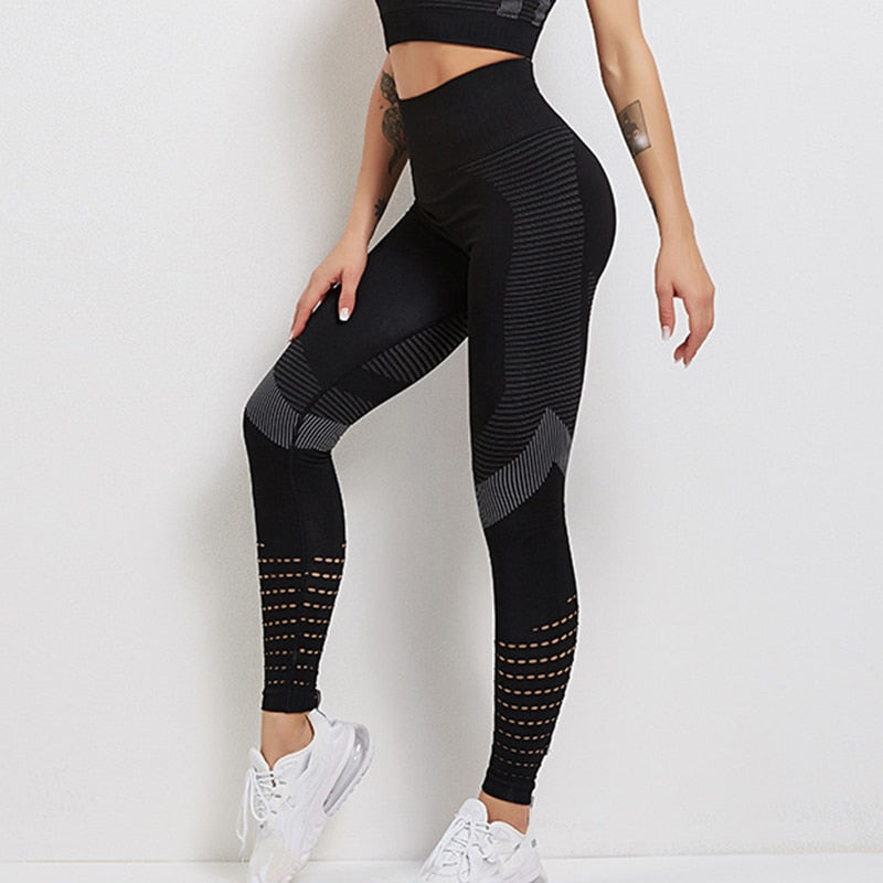 Hennie Sport - Leggings de sport pour femmes avec taille haute