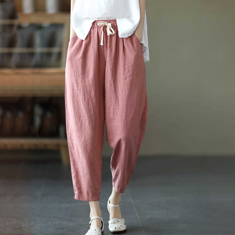 Kara - Pantalon en lin et coton frais