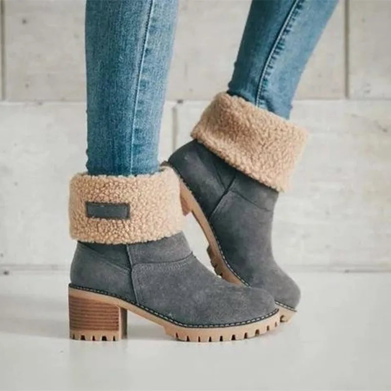 Yacinta - Bottes en cuir chaudes et imperméables