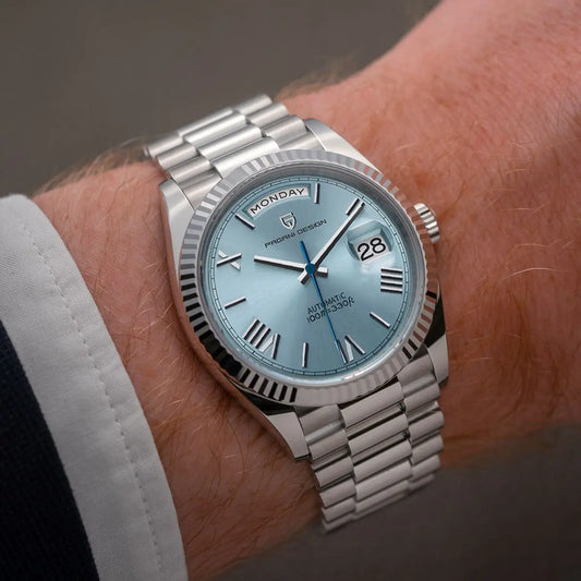 Montre Analogique Classique Avec Bracelet Métal Haut de Gamme en Acier Inoxydable Pour Élégance Quotidienne