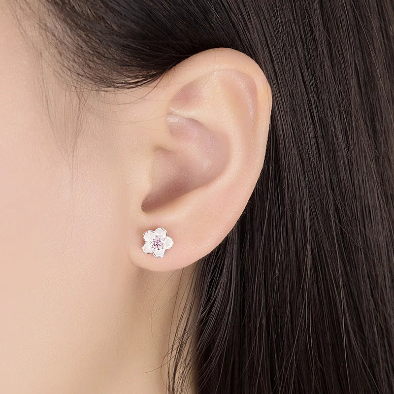 Boucles à Clous Zircone Cubique Argent Sterling Édition Exclusive Atelier