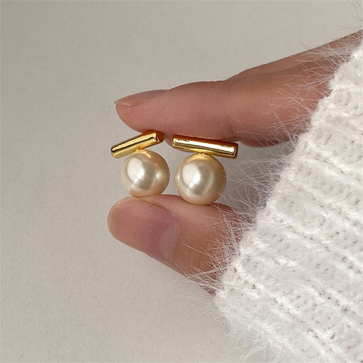 Boucles d'oreilles barrettes nacrées