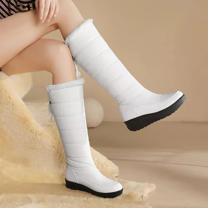 Sofía - Bottes de neige fourrées au genou pour femmes