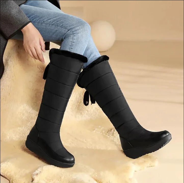 Sofía - Bottes de neige fourrées au genou pour femmes