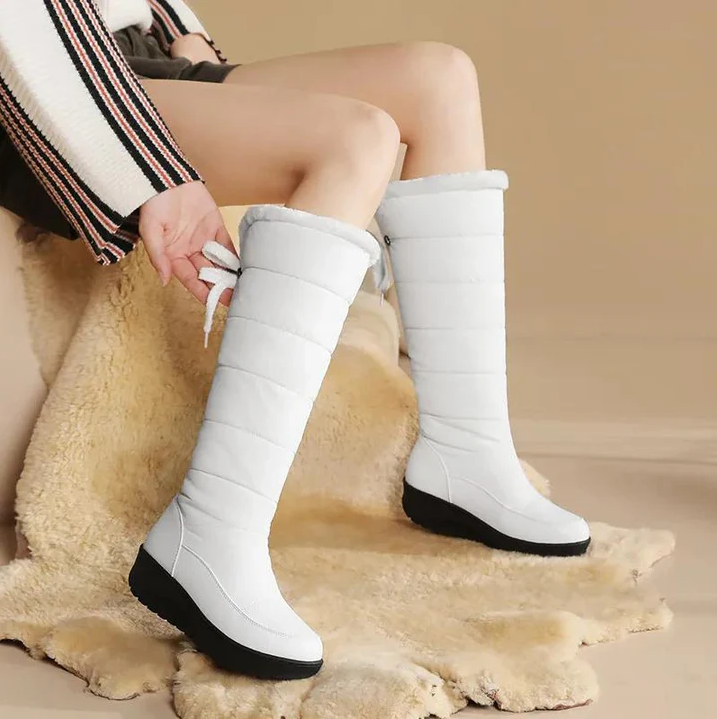 Sofía - Bottes de neige fourrées au genou pour femmes