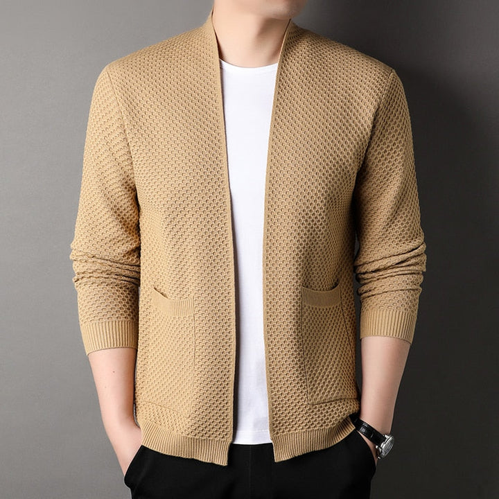 Fin - Cardigan élégant avec poches pour hommes