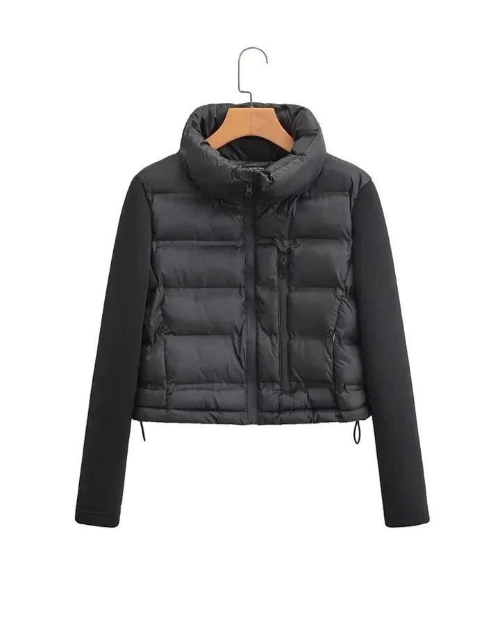 Veste à patte zippée à manches longues pour femmes