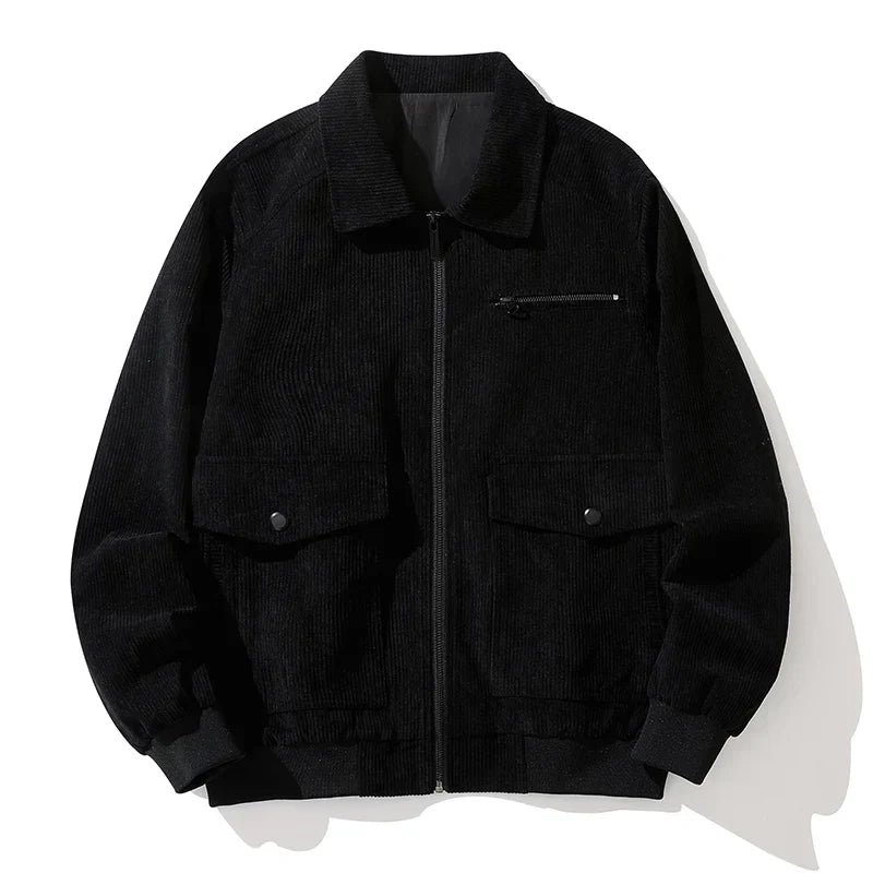 Manteau zippé en velours côtelé - Henry