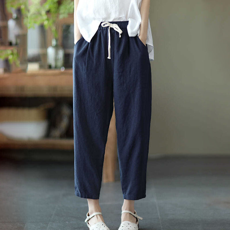 Kara - Pantalon en lin et coton frais