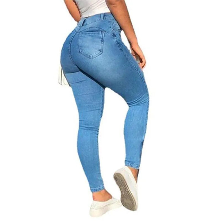 Jean crayon taille haute pour femme Gylli