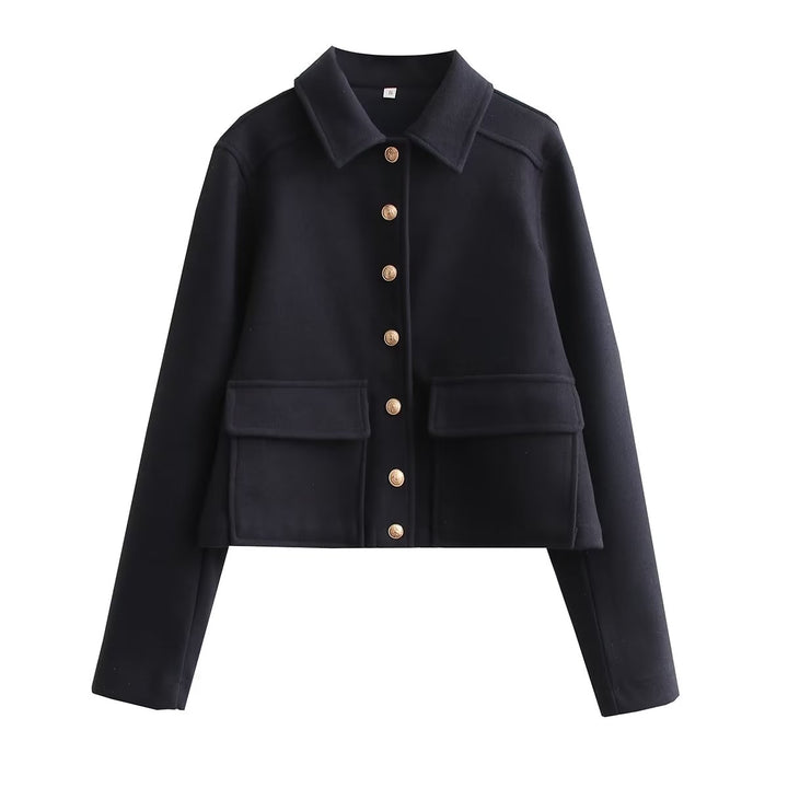 Veste Chic à Simple Boutonnage pour Femme