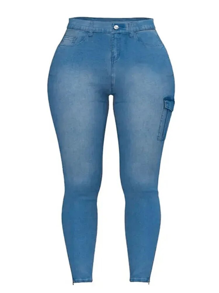 Jean crayon taille haute pour femme Gylli