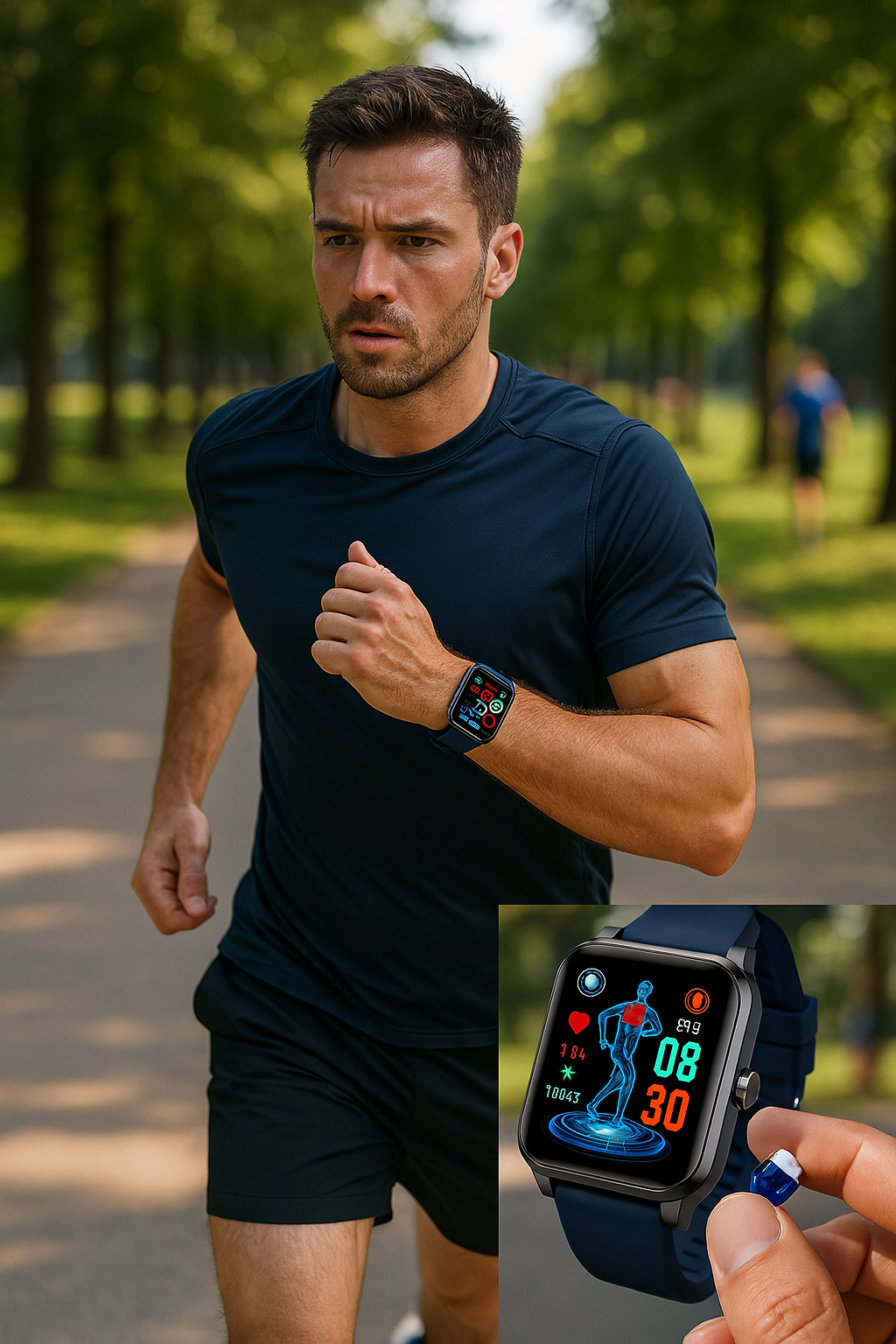 Montre Sportive Intelligente à Écran Tactile