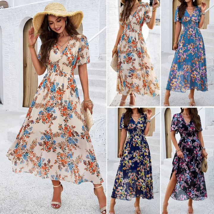 Sylvie - robe florale élégante pour l'été