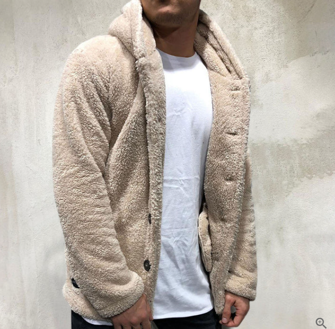 Sweat à capuche chaud en polaire pour hommes