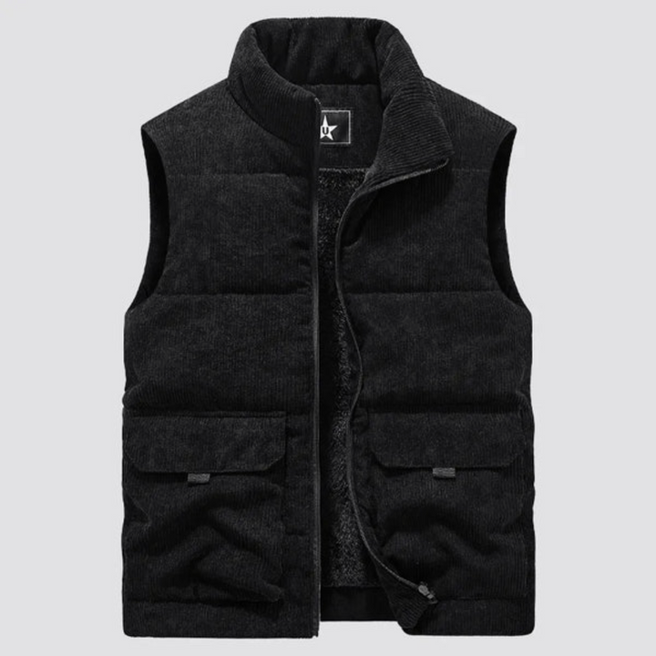 Gilet en velours côtelé matelassé pour hommes - Norbert