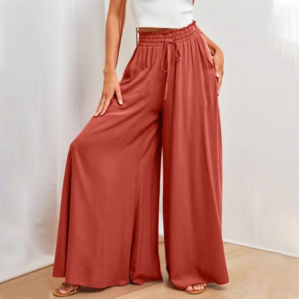 Perla - Pantalon Ample uni