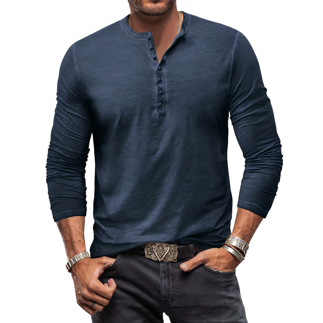 ZENO - Chemise Henley Classique