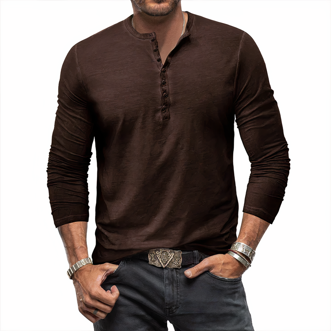 ZENO - Chemise Henley Classique