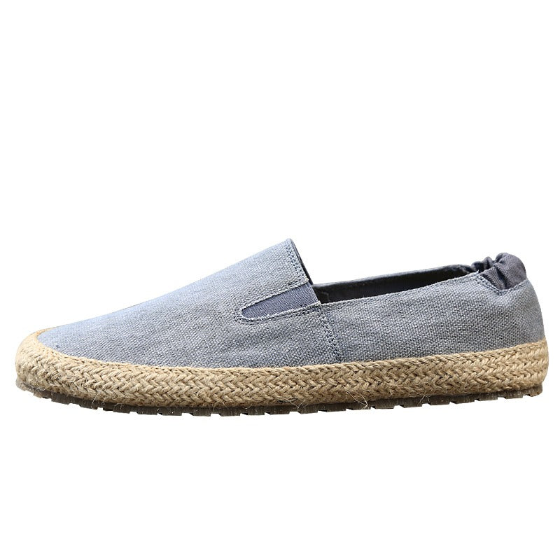 Espadrilles en toile respirante pour hommes avec semelle en jute naturel - Olver
