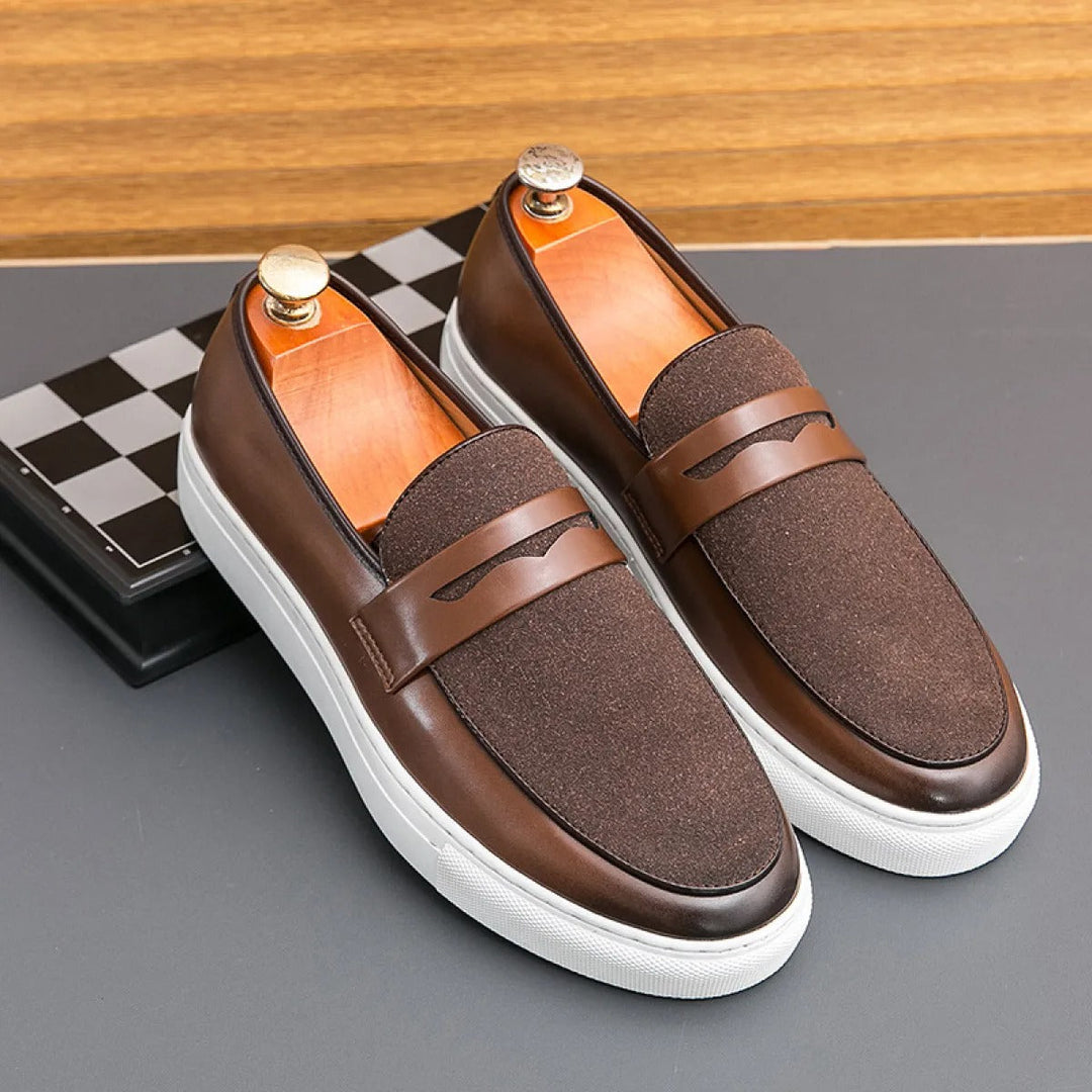 Mocassins décontractés en cuir marron pour hommes - Camden