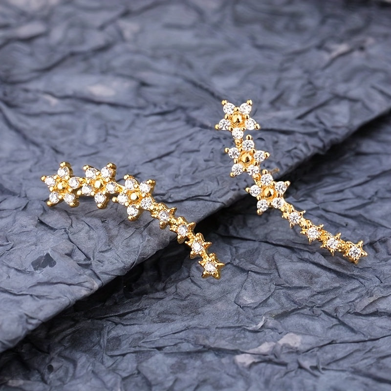 Boucles D Oreilles, Argent Or Rose Collection Édition Limitée Pour Tous Les Styles