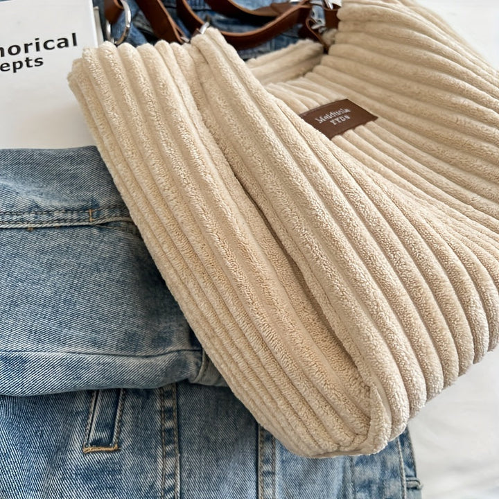 Vivy - Sac à chaîne en velours côtelé à la mode