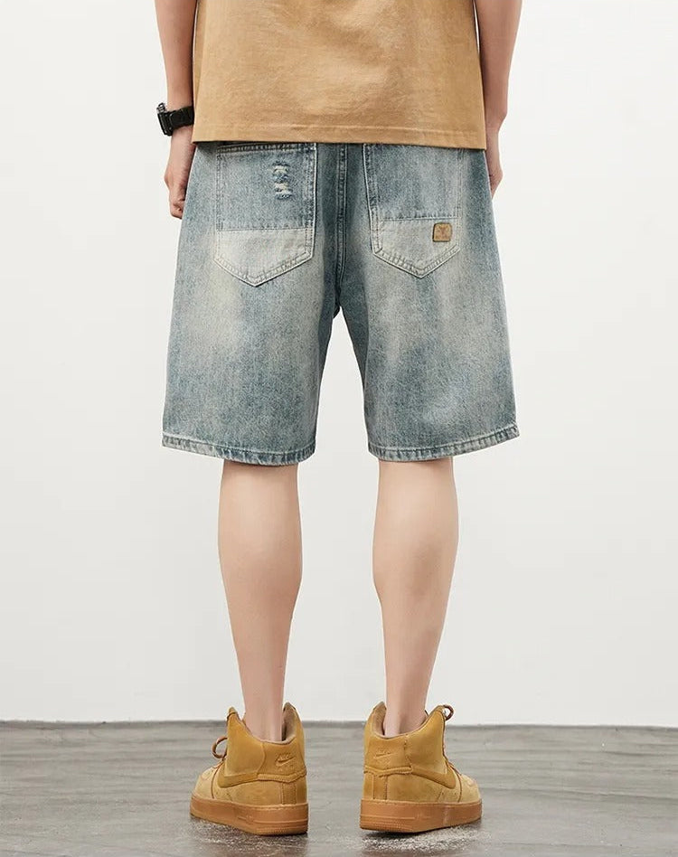 Short en denim pour hommes, style droit - Tomás