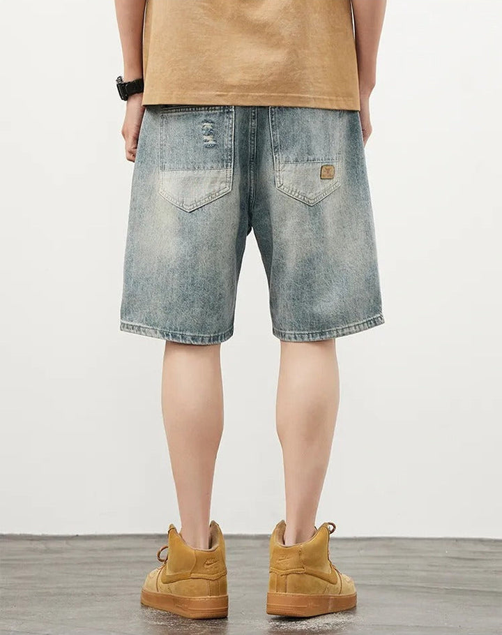 Short en denim pour hommes, style droit - Tomás