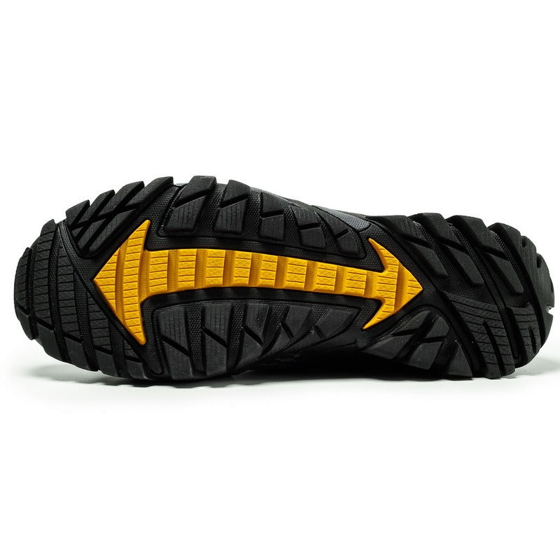 Chaussures de trekking pour hommes, semelle antidérapante en maille noire - Altus