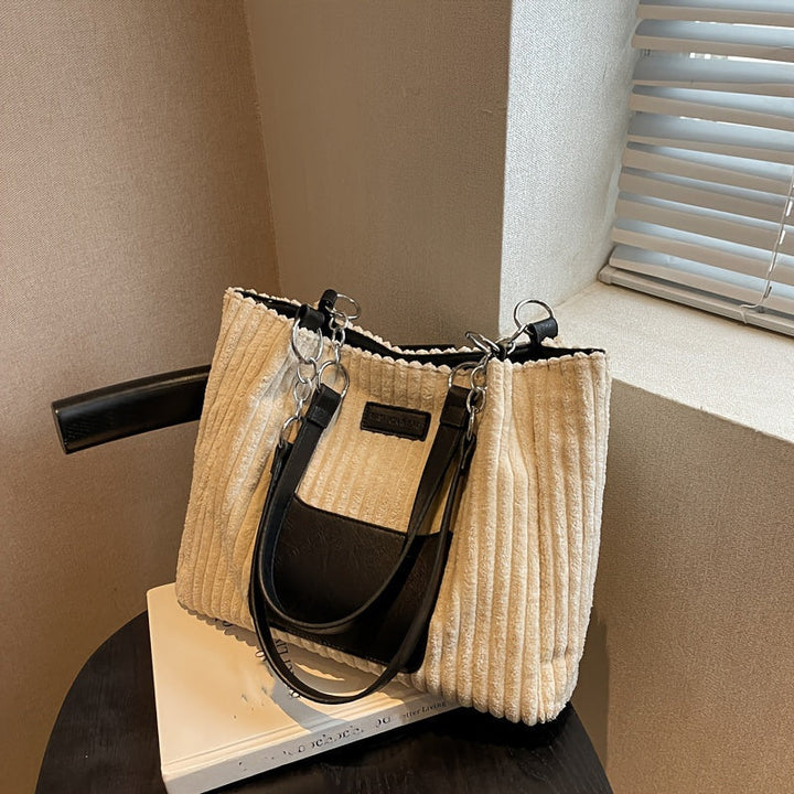 Vivy - Sac à chaîne en velours côtelé à la mode