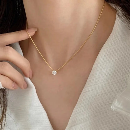 Collier en pierres de moissanite Cléa