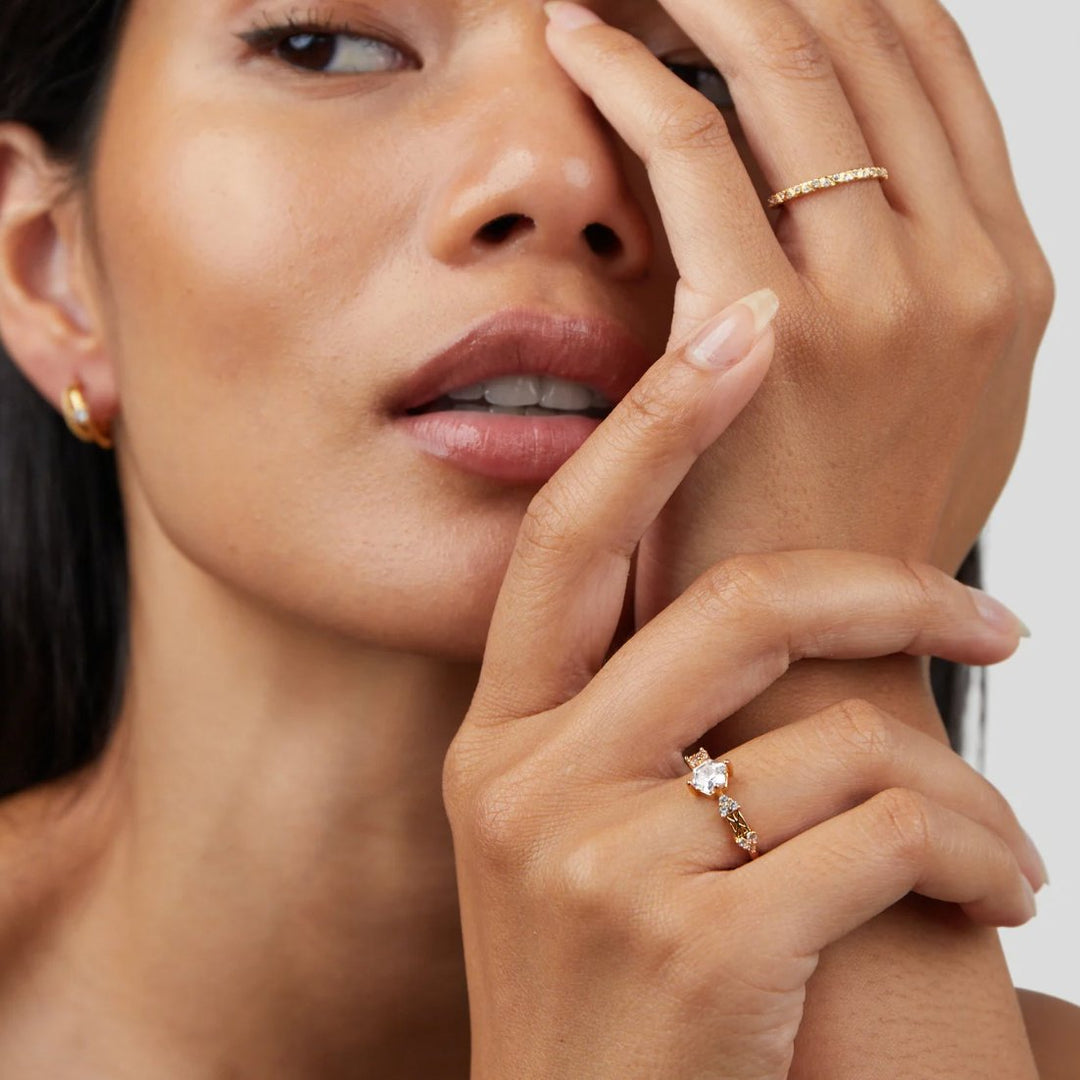 Bague Arquette en or et cristal