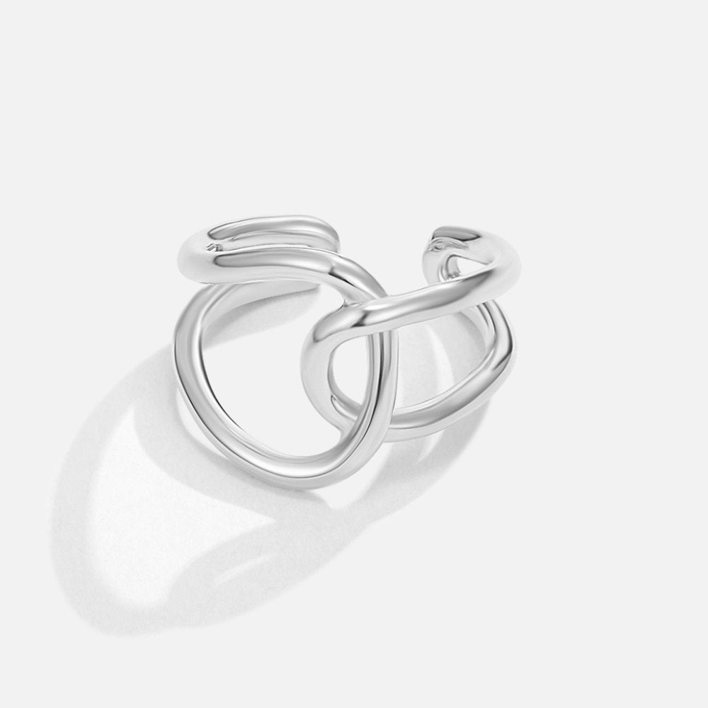Bague pour femme en argent entrelacée – Astrid