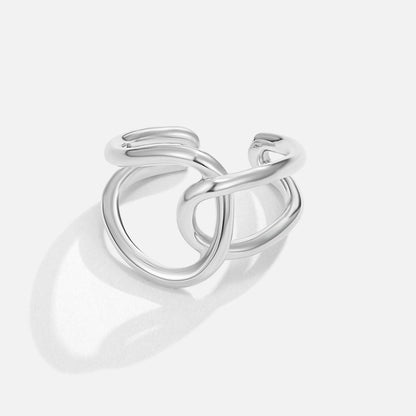 Bague pour femme en argent entrelacée – Astrid