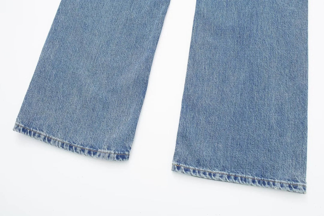 Bellisima - Jeans taille moyenne à coutures larges pour femmes