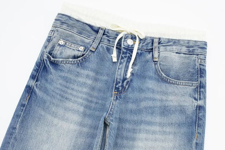 Bellisima - Jeans taille moyenne à coutures larges pour femmes