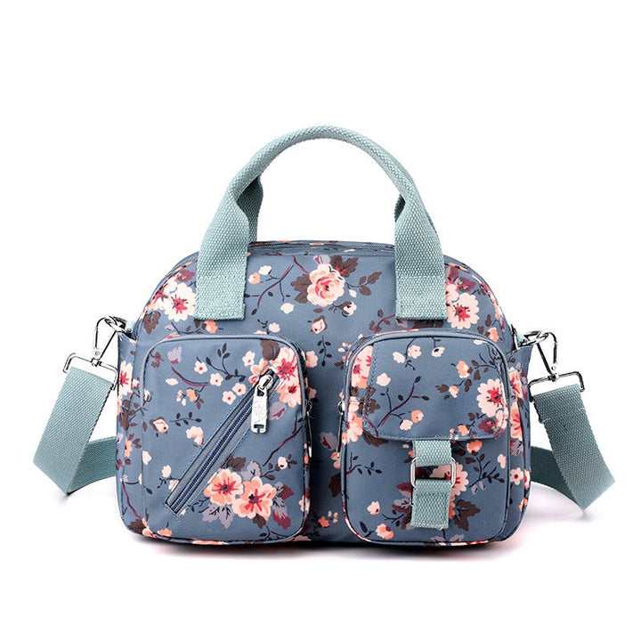Sac à bandoulière pour femmes à poches multiples imprimé floral - Elora