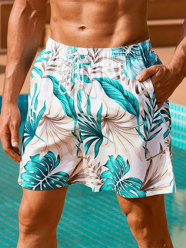 Noah - Short de bain tropical avec poches