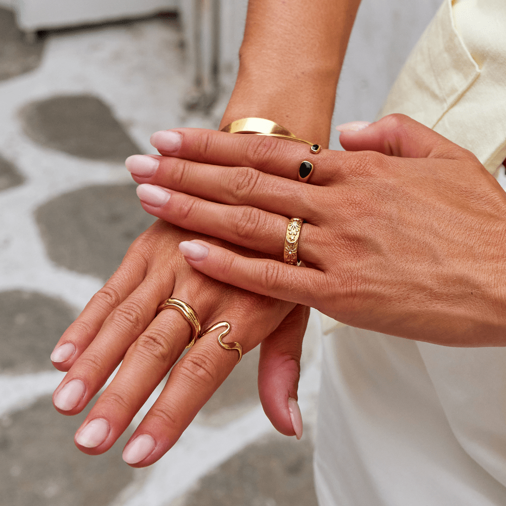 Bague enveloppante Sahara noir