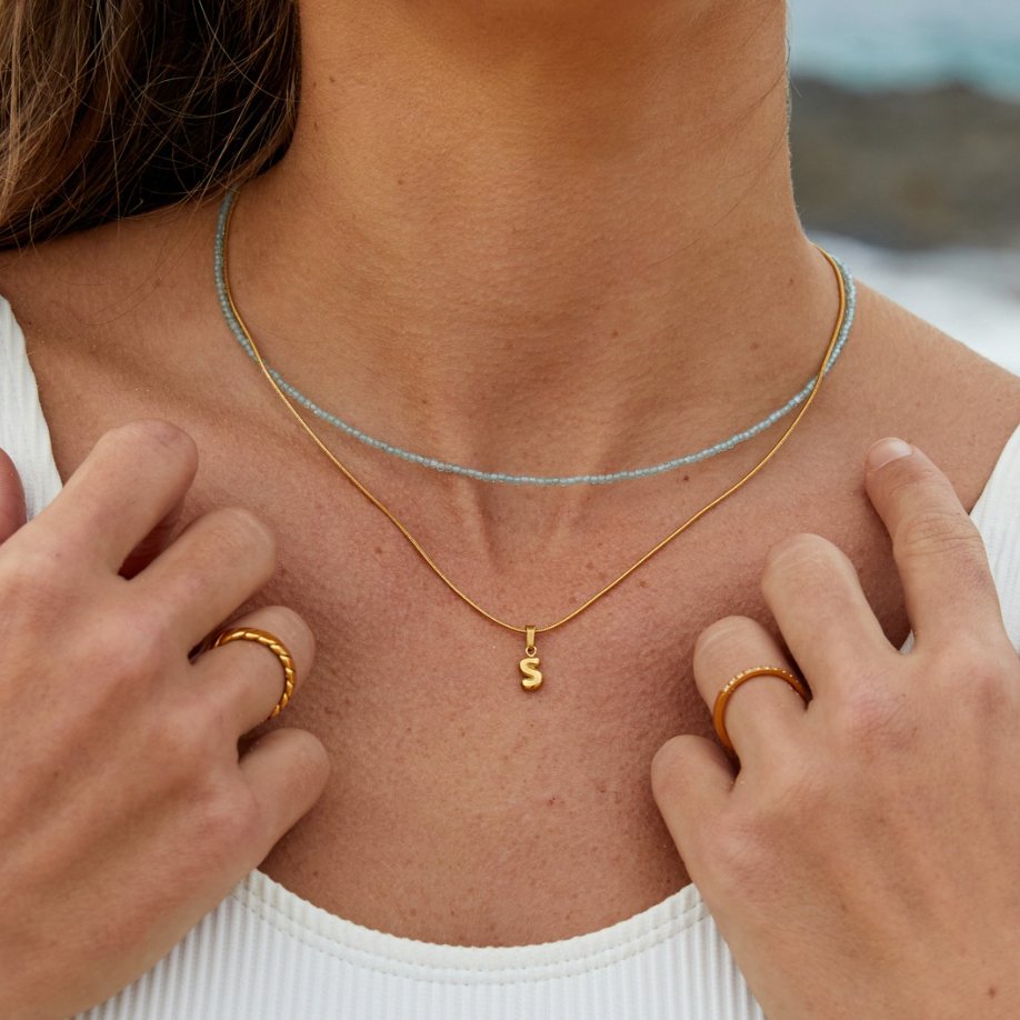 Collier de lettres bulles sophistiqué - Phaedra