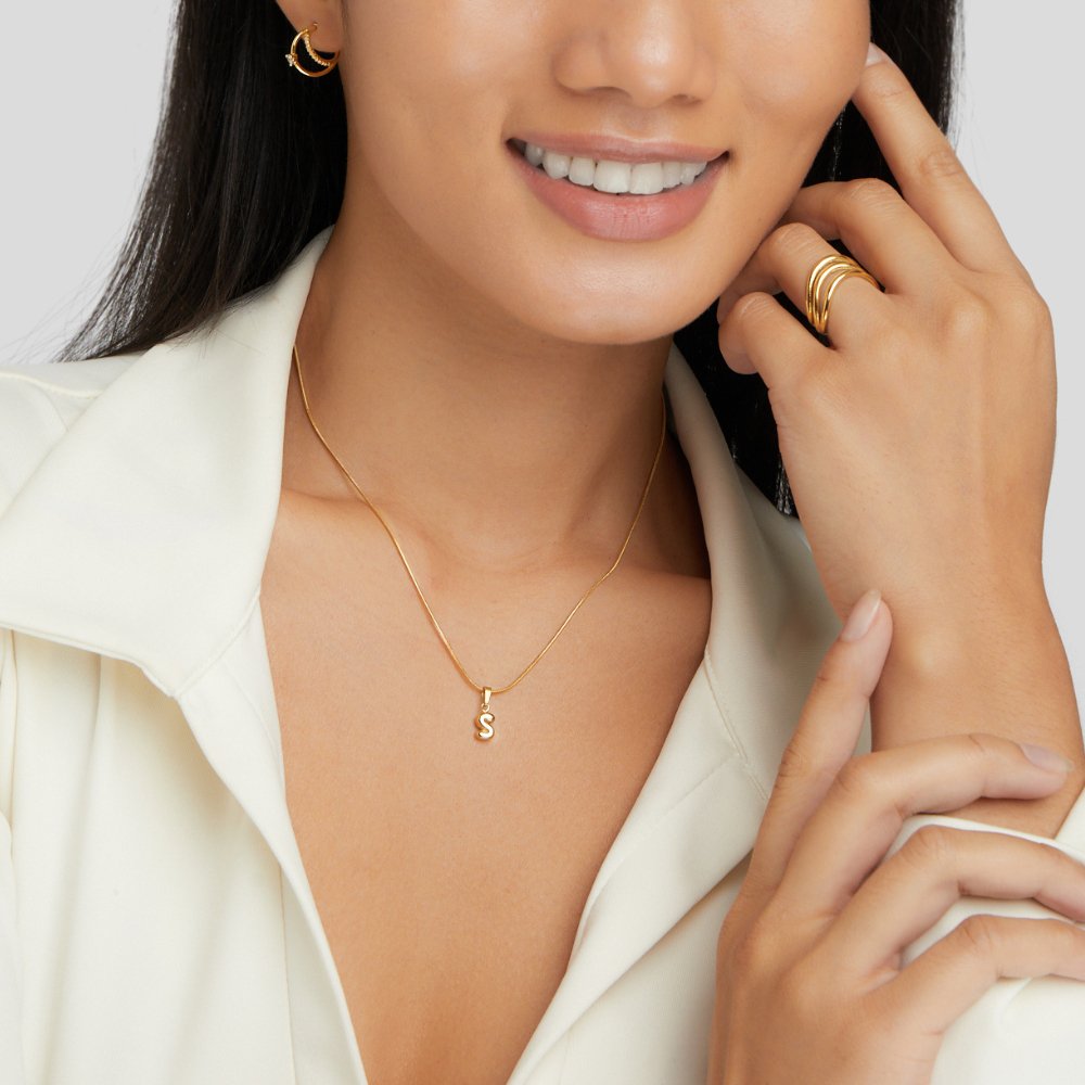 Collier de lettres bulles sophistiqué - Phaedra