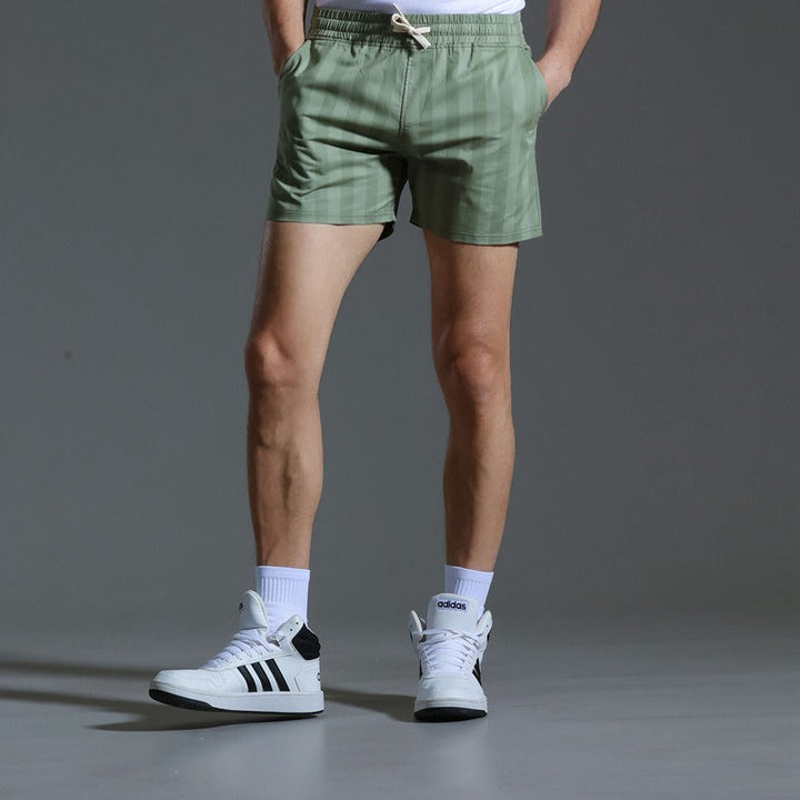 Short homme en polyester à rayures verticales de style sportif - Julian
