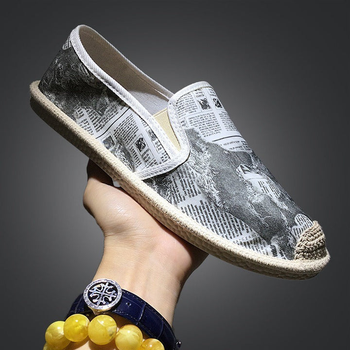 Chaussures plates pour hommes sans lacets modèle périodique - Arlen