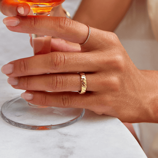 Bague infinie torsadée Calira