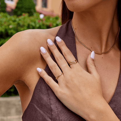 Bague à anneau d'or Callie